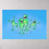 Happy Frogs-Poster Poster (Voorkant)
