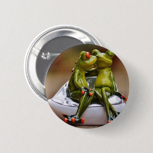 Happy Frogs Ronde Button 5,7 Cm (Voorkant /achterkant)