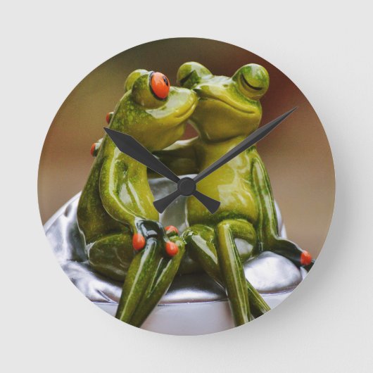 Happy Frogs Ronde Klok (Voorkant)
