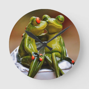 Happy Frogs Ronde Klok