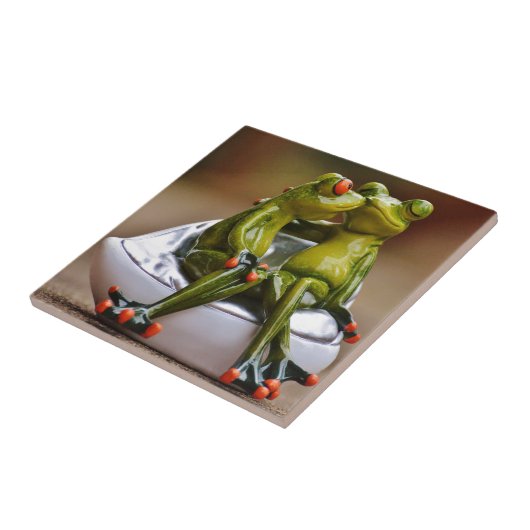 Happy Frogs Tegeltje (Zijkant)
