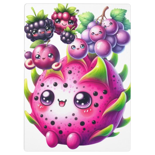 Happy Fruit Klembord (Achterkant)