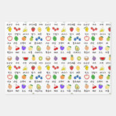 Happy Fruit Party (Koreaanse) Gift Wrap Inpakpapier Vel (Voorkant)