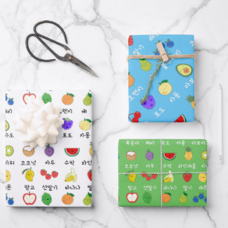 Happy Fruit Party (Koreaanse) Gift Wrap Inpakpapier Vel