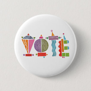 Happy Fun GOTV Button / Stem Button