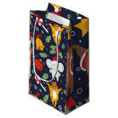 Happy Fun-kerstpatroon Klein Cadeauzakje (Voorkant Gekanteld)