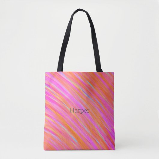 Happy Fun Kleurrijk Bold Bright Collectie Tote Bag (Voorkant)