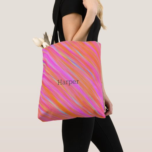 Happy Fun Kleurrijk Bold Bright Collectie Tote Bag (Dichtbij)