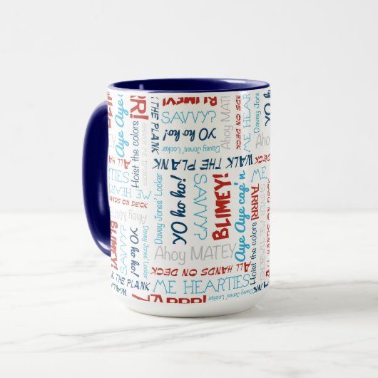 Happy Fun Party Pirate Mok (Voorkant links)