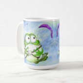Happy Funny Frog Paraglider Mok (Voorkant links)