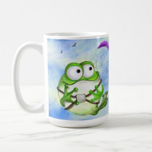 Happy Funny Frog Paraglider Mok (Links)