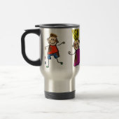 Happy Funny Kinder Couple Drawing Doodle Cartoon Reisbeker (Links)