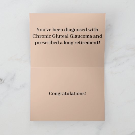 Happy Funny Retirement Kaart (Binnen)