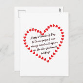 Happy Funny Valentijnsdag gift citeert bericht dyi Briefkaart (Voorkant / Achterkant)