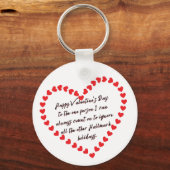 Happy Funny Valentijnsdag gift citeert sarcasme Sleutelhanger (Voorkant)