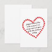 Happy Funny Valentijnsdag gift citeert sarcastisch Bedankkaart (Voorkant / Achterkant)