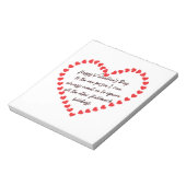 Happy Funny Valentijnsdag gift citeert sarcastisch Notitieblok (Linkerzijde)