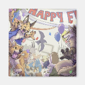 Happy furry con Magnet (Voorkant)