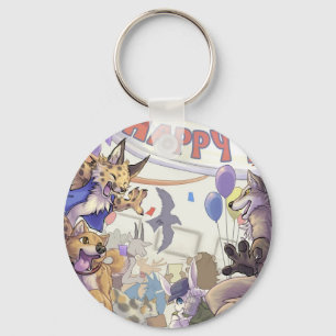 Happy furry con Sleutelhanger