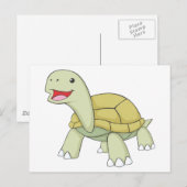 Happy Galapagos Tortoise Briefkaart (Voorkant / Achterkant)