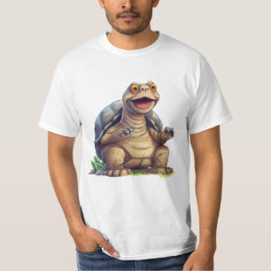 Happy Galapagos Tortoise van Galapagos Eilanden T-shirt