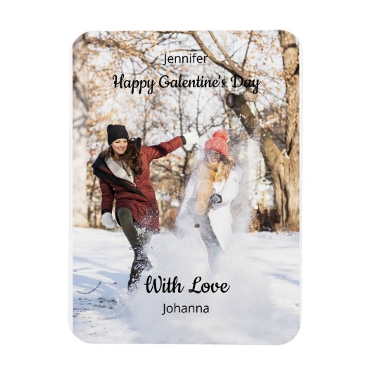 Happy Galentine’s Day Custom Photo - Best Friends Magneet (Verticaal)