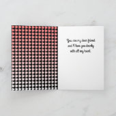 Happy Galentine`s Day Roze Zwarte Hart Patroon Feestdagen Kaart (Binnen)