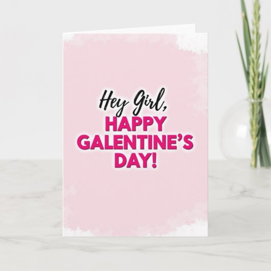 Happy Galentines Bestie Card Kaart (Voorkant)