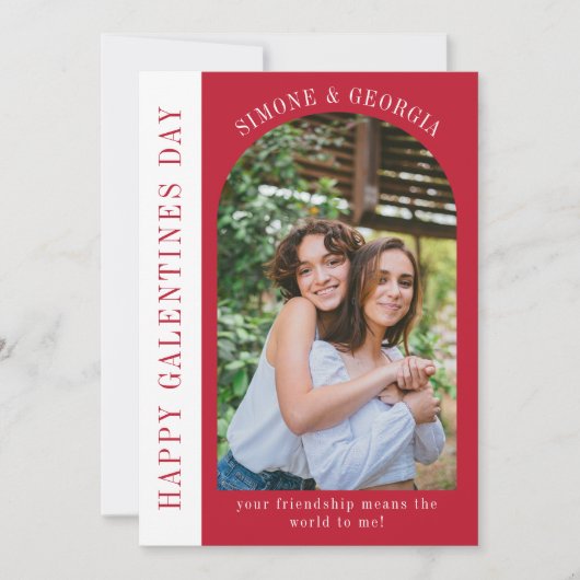 Happy galentines dag moderne vriendschap valentijn feestdagenkaart (Voorkant)