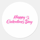 Happy Galentines dag Ronde Sticker (Voorkant)