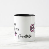 Happy Galentines Dag Roze en Zwarte Mok (Midden)