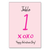 Happy Galentine's dag xoxo roze Kaart (Achterkant)