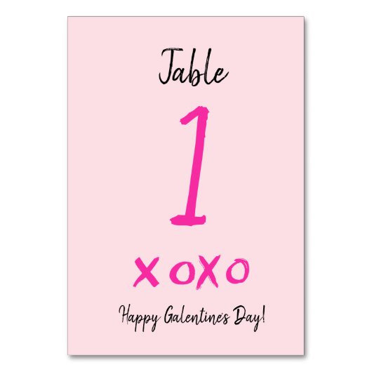 Happy Galentine's dag xoxo roze Kaart (Voorkant)