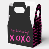 Happy Galentine's dag xoxo Zwart Roze Bedankdoosjes (Geopend)