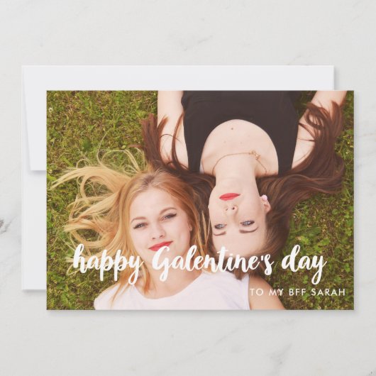 Happy Galentine's dagfotokaart Feestdagenkaart (Voorkant)