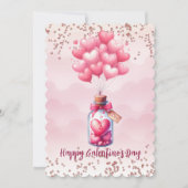 Happy Galentine's Day Ballonnen Feestdagenkaart (Voorkant)