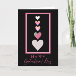Happy Galentine's Day Best Friend Cute Hearts Feestdagen Kaart