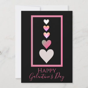 Happy Galentine's Day Best Friend Hearts Cute Feestdagenkaart