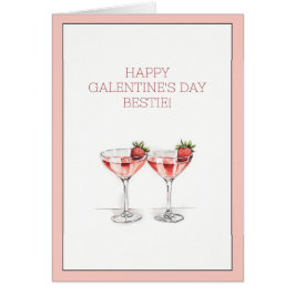 Happy Galentine's Day Bestie Cocktails Gevouwen Ka