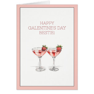 Happy Galentine's Day Bestie Cocktails Gevouwen Ka