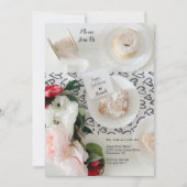 Happy Galentine's Day Black Heart Bunch uitnodigin (Voorkant)