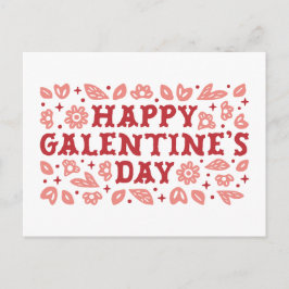 Happy Galentines Day bloemencowgirl esthetiek Briefkaart