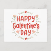 Happy Galentines Day - bloemenontwerp Briefkaart (Voorkant)