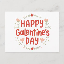Happy Galentines Day - bloemenontwerp Briefkaart