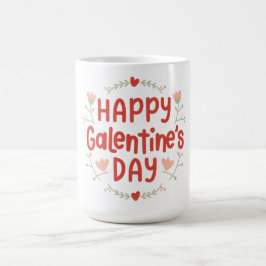 Happy Galentines Day - bloemenontwerp Koffiemok