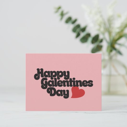 Happy Galentines Day Briefkaart (Staand voorkant)