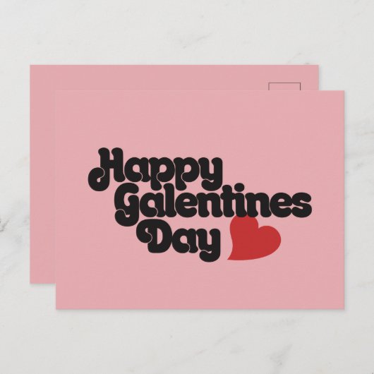 Happy Galentines Day Briefkaart (Voorkant / Achterkant)