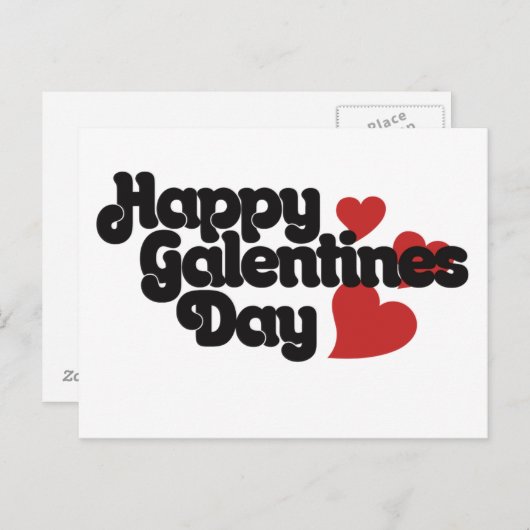 Happy Galentines Day Briefkaart (Voorkant / Achterkant)