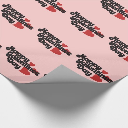 Happy Galentines Day Cadeaupapier (Hoek)