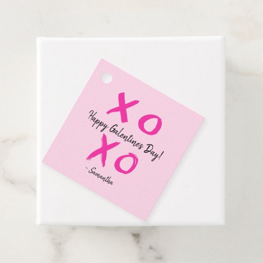 Happy Galentine's Day Custom xoxo valentijns's Bedankjes Labels (In situ)